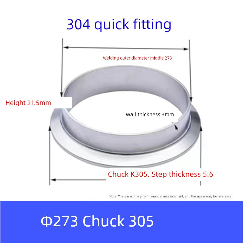 304 Stainless Steel Sanitary Quick Coupler Chuck Washer Direct Card Sleeve Quick Flange End Welding Quick Card RISE DEFENSE SYSTEMS.AI PRODUCTS