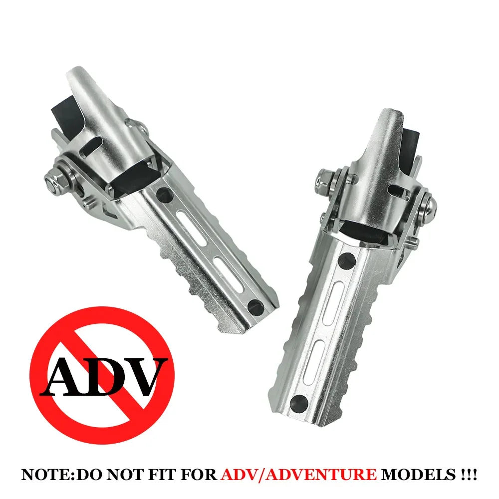 Motorcycle Footrests For BMW R1250GS R1200GS LC f900xr F750GS F850GS 2013-2023 Highway Front Foot Pegs Rotatable Folding Clamps RISE DEFENSE SYSTEMS.AI PRODUCTS