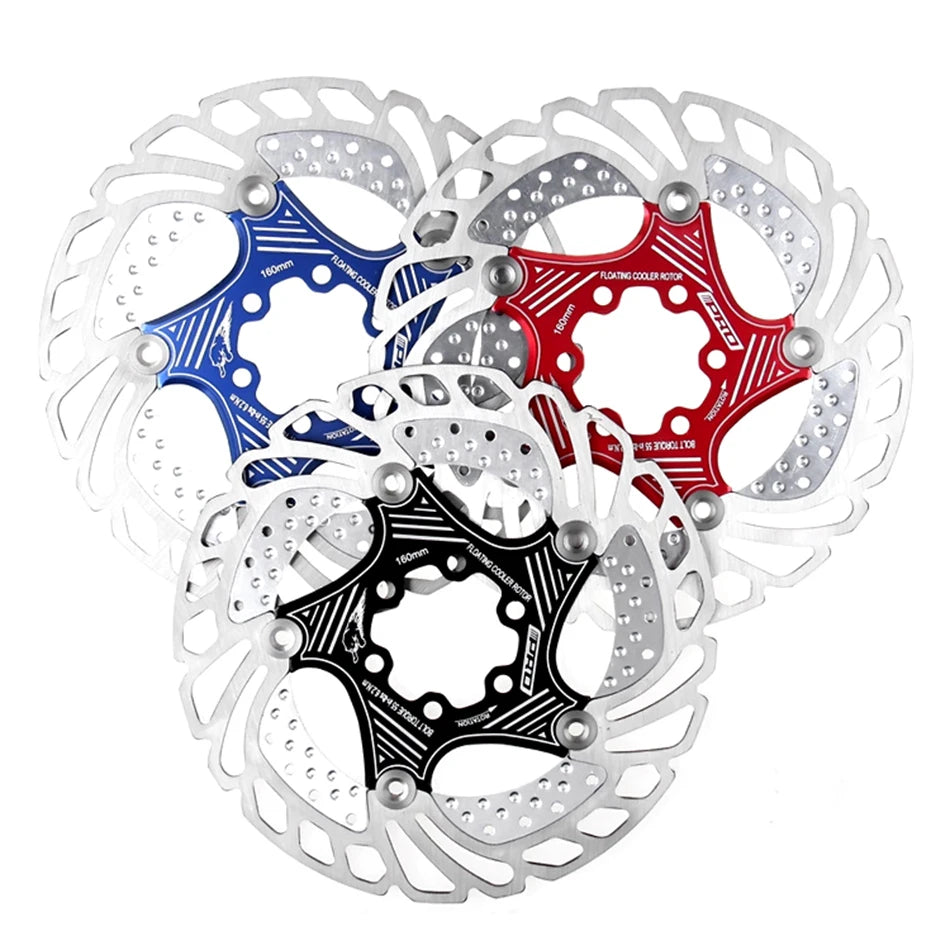 IIIPRO 6-Bolt Brake Disc 160mm/180mm/203mm Brake Disc Rotor Floating Cooling Heat Dissipation DH 6 Inch MTB/Road Bike RISE DEFENSE SYSTEMS.AI PRODUCTS