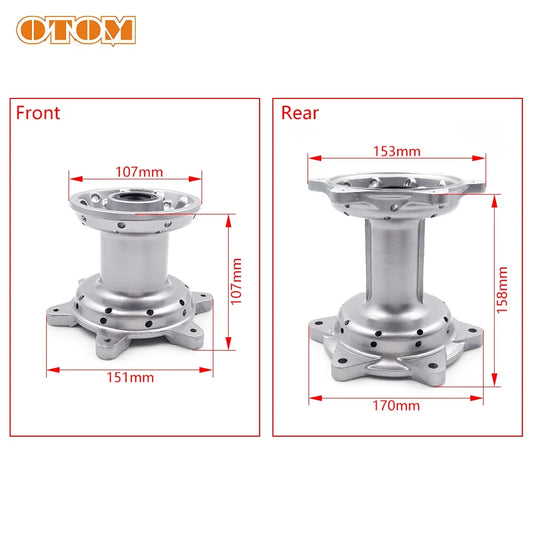OTOM Motorcycle Front And Rear Wheel Hub For YAMAHA YZ125 YZ125X YZ250 YZ250F YZ450F YZ250X Dirt Bike Cycling Parts Aluminum Rim RISE DEFENSE SYSTEMS.AI PRODUCTS