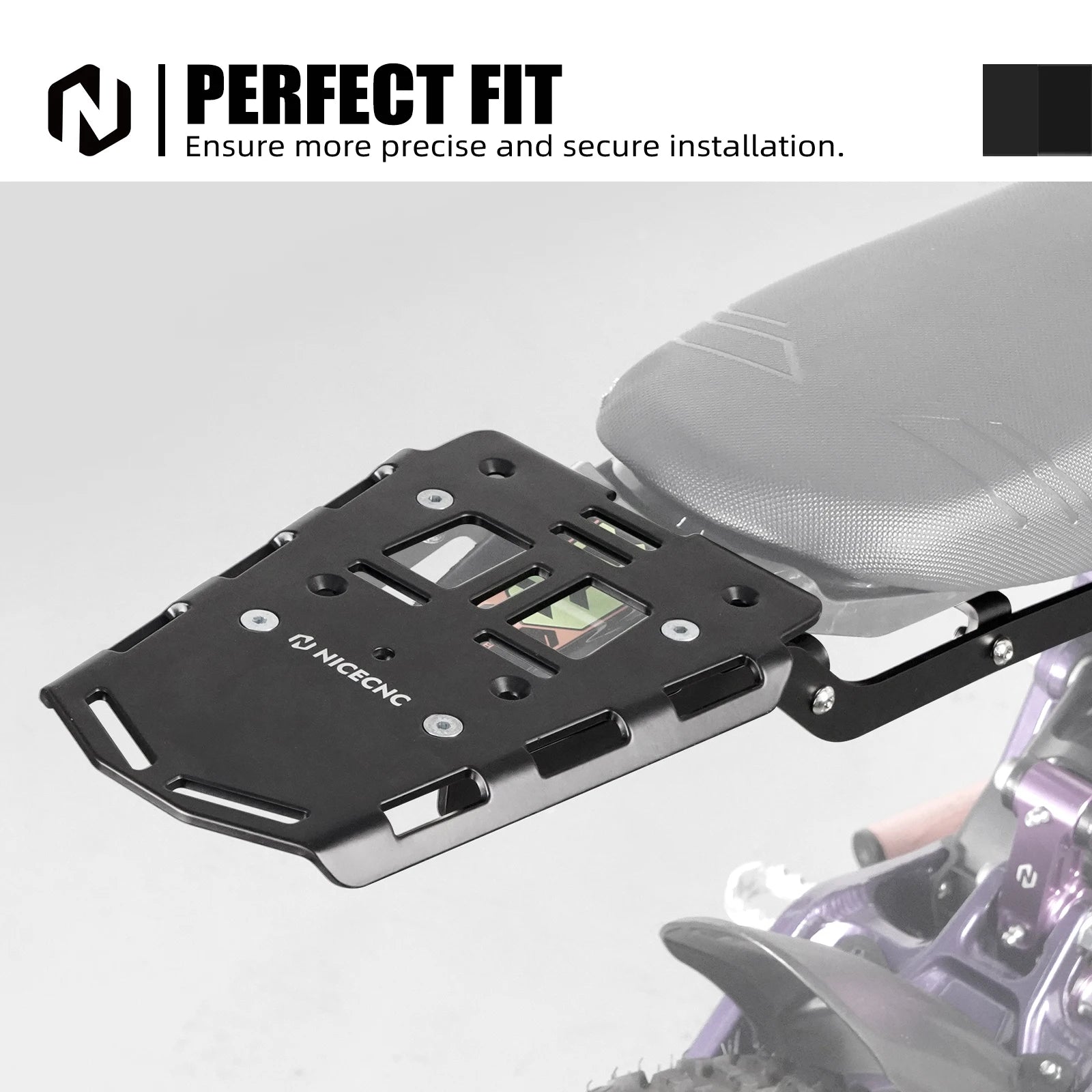 NICECNC For Surron Light Bee X Rear Luggage Rack Electric Dirt Bike Sturdy Tail Cargo Rack Bracket For Sur-Ron Light Bee S L1E RISE DEFENSE SYSTEMS.AI PRODUCTS
