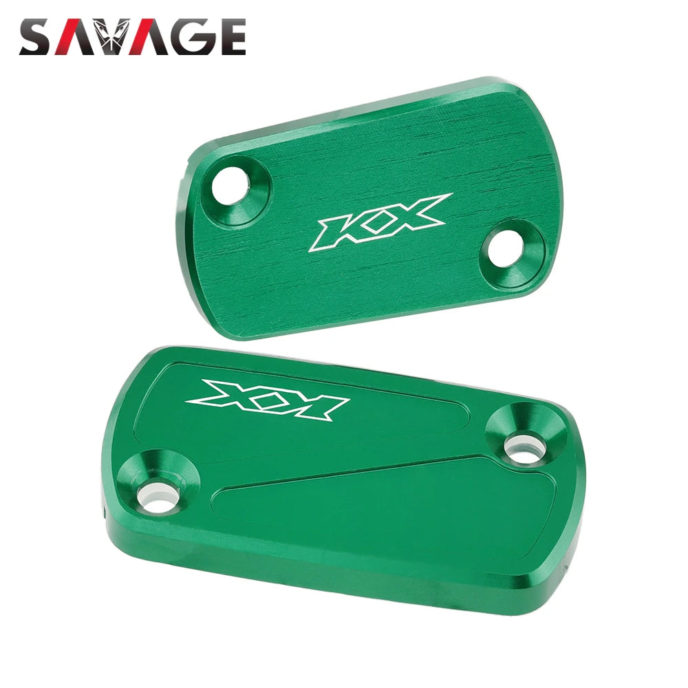Front Brake Clutch Reservoir Covers For KAWASAKI KX450 2019-2023 KX250 2021 Motorcycle Rear Brake Fluid Cylinder Cap KX 250 450 RISE DEFENSE SYSTEMS.AI PRODUCTS