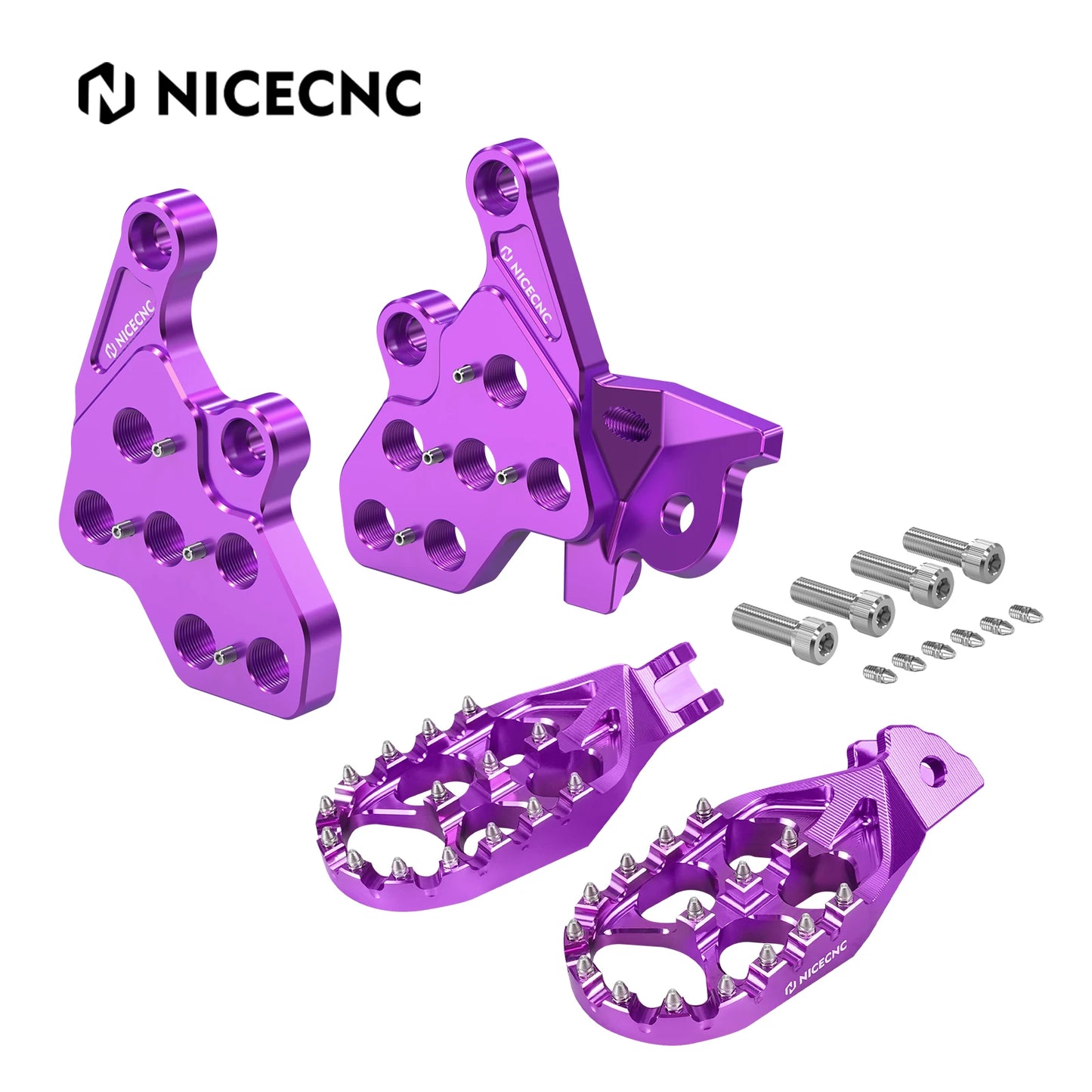NICECNC For Surron Light Bee X S L1E Segway X160 X260 Surron Electric Dirt Bike Enlarged Footrest Pedal Foot Pegs Bracket Holder RISE DEFENSE SYSTEMS.AI PRODUCTS