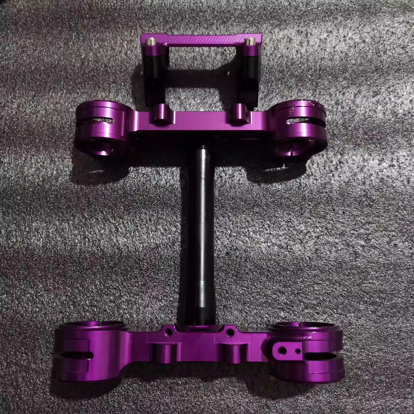 SURRON ULTRA BEE fork top and bottom triple clamps parts mod fork top and bottom UB triple clamps RISE DEFENSE SYSTEMS.AI PRODUCTS