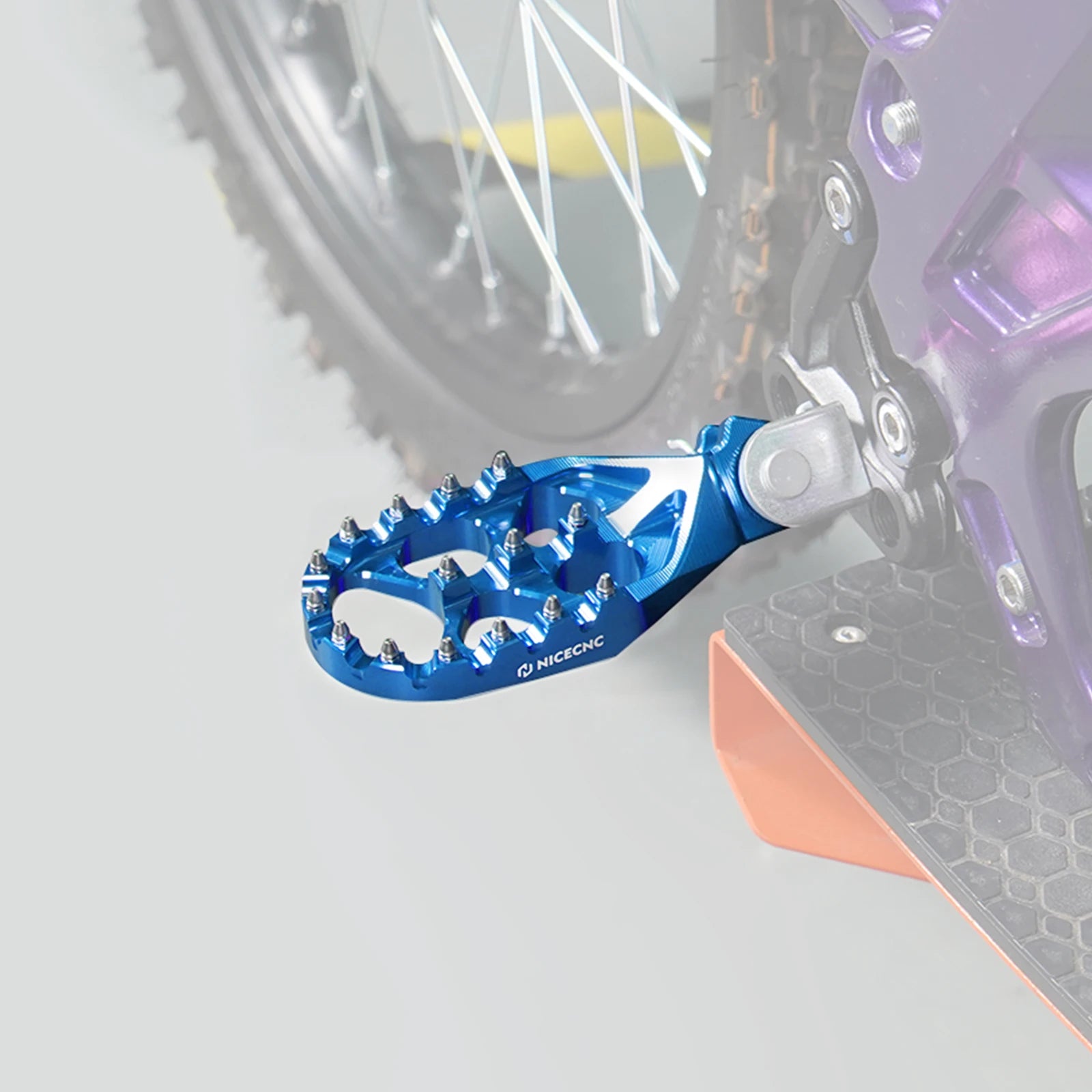For Sur-Ron Light Bee X S L1E Surron Electric Dirt Bike Enlarged Foot Pegs Footrest Footpegs For Segway X160 X260 2024 2023 2022 RISE DEFENSE SYSTEMS.AI PRODUCTS