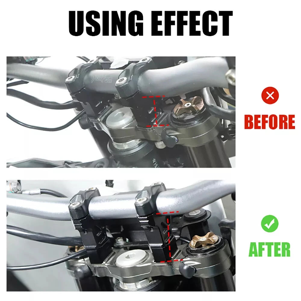 For SurRon Sur Ron Ultra Bee 2023 Risers 20/30 mm Handlebar Riser Motorcycle Accessories 6061 Aluminum Material RISE DEFENSE SYSTEMS.AI PRODUCTS