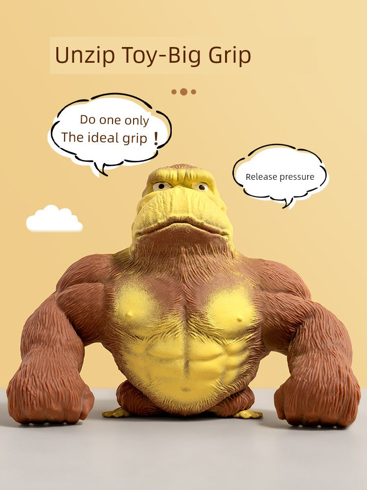 Internet Celebrity Funny Fun Pressing Vent Toy Gorilla RISE DEFENSE SYSTEMS.AI PRODUCTS