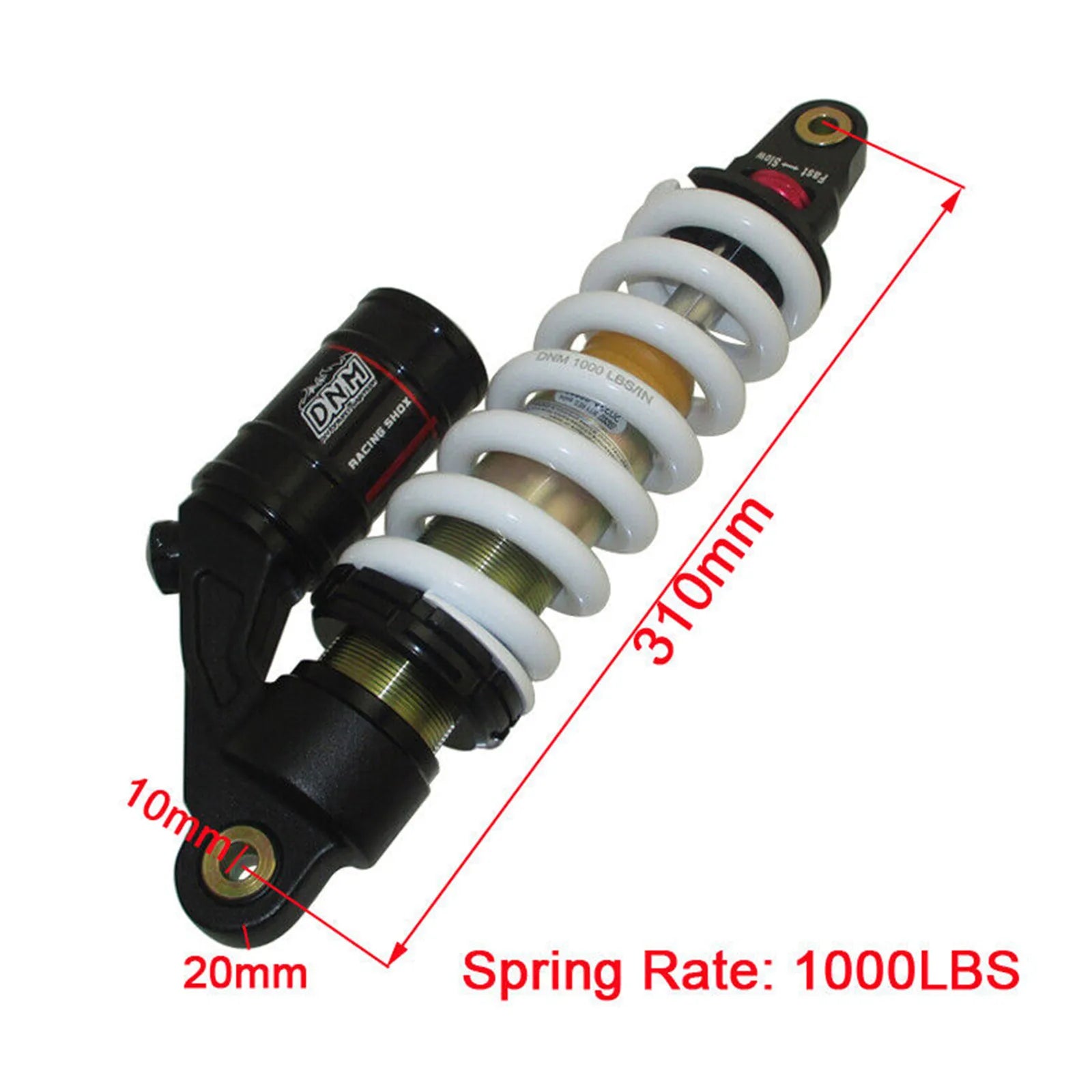 Original DNM MT-RC 310mm 1000lbs Motorcycle Rear Shocks Absorber Suspension for Honda CRF100 Kawasak Pit Dirt Bike  ATV Motocros RISE DEFENSE SYSTEMS.AI PRODUCTS