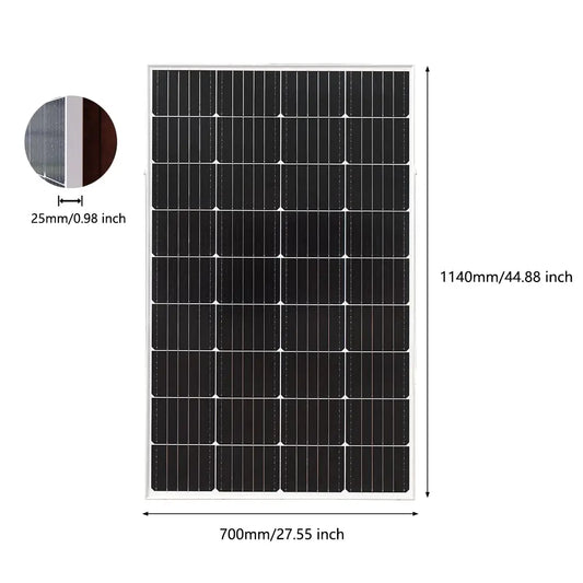 200W Glass Solar Panel and 120W Rigid Photovoltaic Solar Panel System for Balcony Home charging battery Outdoor power supply RISE DEFENSE SYSTEMS.AI PRODUCTS