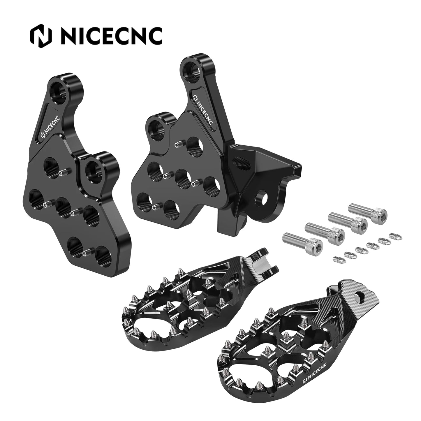 NICECNC For Surron Light Bee X S L1E Segway X160 X260 Surron Electric Dirt Bike Enlarged Footrest Pedal Foot Pegs Bracket Holder RISE DEFENSE SYSTEMS.AI PRODUCTS