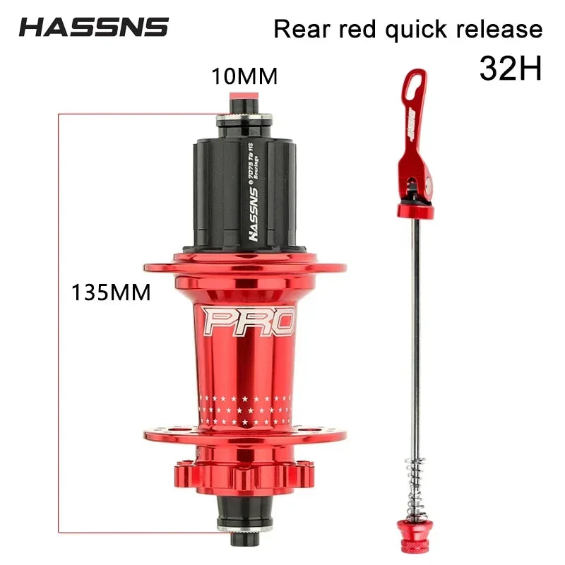 HASSNS Cube Pro 7 Cube Arc 32 36 Hole MTB Bearing Bike Rear Hub Quick Release 32H 36H Four Palin 7 8 9 10 11 12 Speed 6 Pawl Hub RISE DEFENSE SYSTEMS.AI PRODUCTS