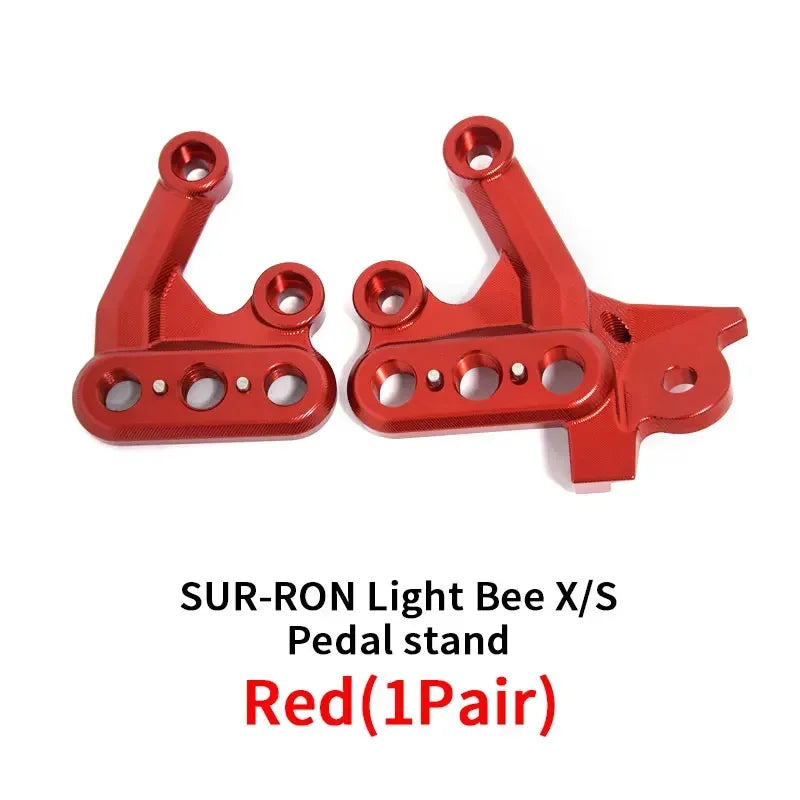 For SURRON Light Bee X/S Mod Foot Peg Mounting Brackets Accessories Light Bee Mod Foot Peg Mounting Brackets LB MOD Parts RISE DEFENSE SYSTEMS.AI PRODUCTS