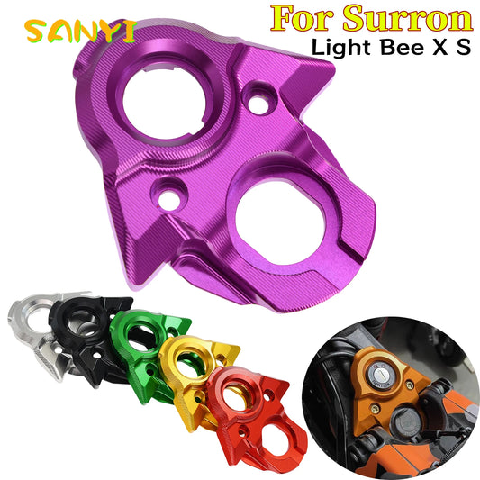 For SURRON Light Bee X Central Control Decorative Cover Scooter Dirt Bike USB CNC SUR RON Key Plate Center Console Trim Cover RISE DEFENSE SYSTEMS.AI PRODUCTS