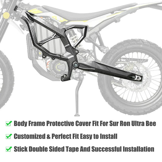 Frame Guards Injection Body Fairing Body Kit Carbon Fibre  For SUR-RON ULTRA BEE 2023 2024 Body Frame Protective Cover RISE DEFENSE SYSTEMS.AI PRODUCTS