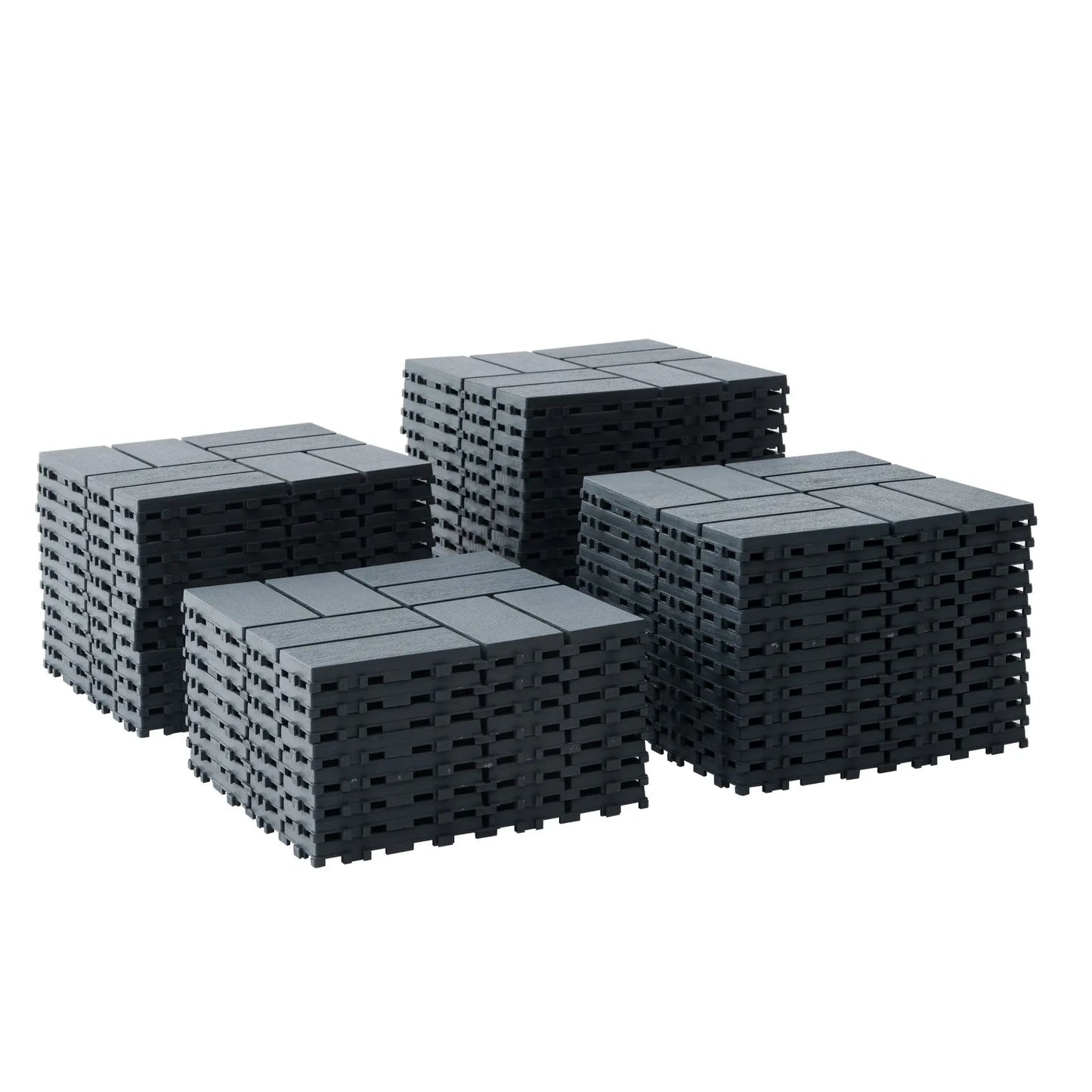 44 Pack Interlocking Patio Deck Tiles-12x12 Inch, Easy Install for Poolside, Balcony, Backyard - Durable Polypropyl RISE DEFENSE SYSTEMS.AI PRODUCTS