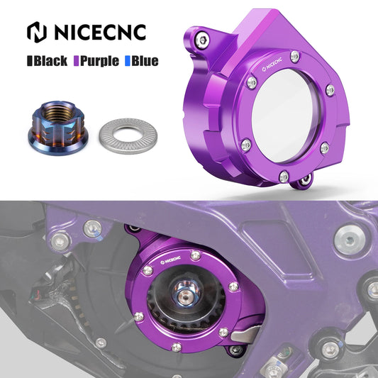 For Surron light bee X light bee S L1E Segway X160 X260 Sur ron Dirt Bike NiceCNC Belt Pulley Cover & Primary Belt Pulley Nut RISE DEFENSE SYSTEMS.AI PRODUCTS