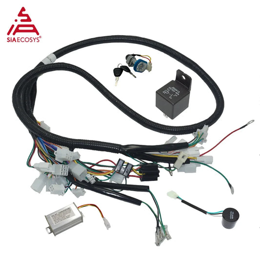 SiAECOSYS Vehicle Wiring Harness for Fardriver Hall/Encoder Controller Electric Bike Controller and Display System RISE DEFENSE SYSTEMS.AI PRODUCTS