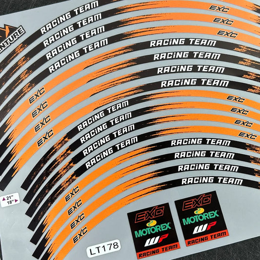 For 125/250/300/350/450/500/525 Exc Racing E-XC Motorcycle Wheels Sticker 18″21″ Inch Rim Stripe Reflective Tape Hub Decals RISE DEFENSE SYSTEMS.AI PRODUCTS