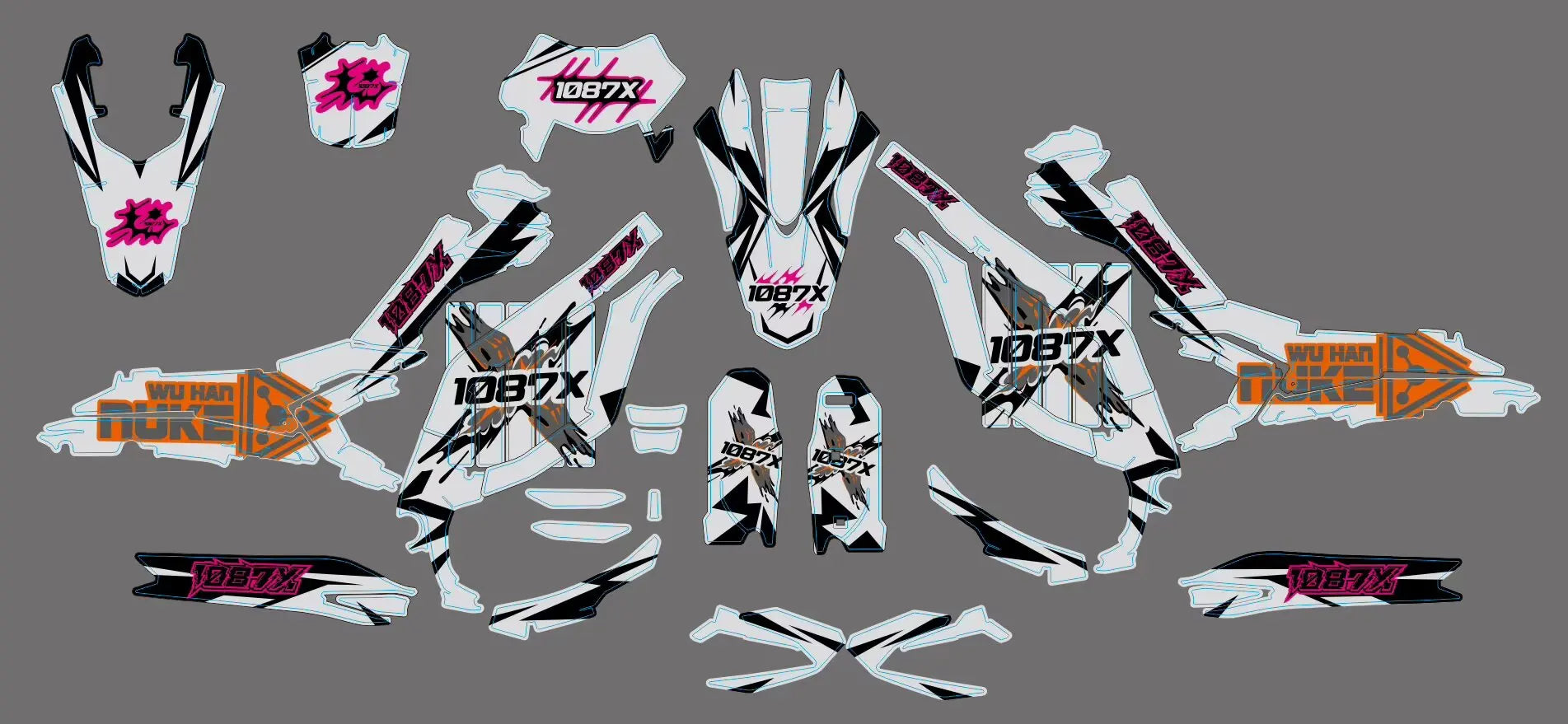 forSUR-RON Ultra Bee Holographic Graphics Special thickened laser colours decal body cover imitation scratch protection stickers RISE DEFENSE SYSTEMS.AI PRODUCTS