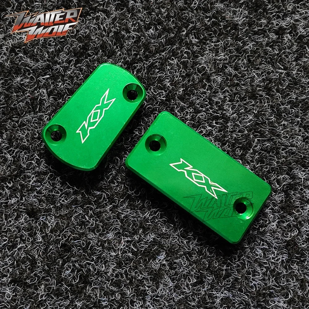 Front Rear Brake Fluid Oil Cover For KAWASAKI KX 125 250 250F 450F 450 KX125 KX250 Motorcycle Accessories Reservoir Cap Motor RISE DEFENSE SYSTEMS.AI PRODUCTS