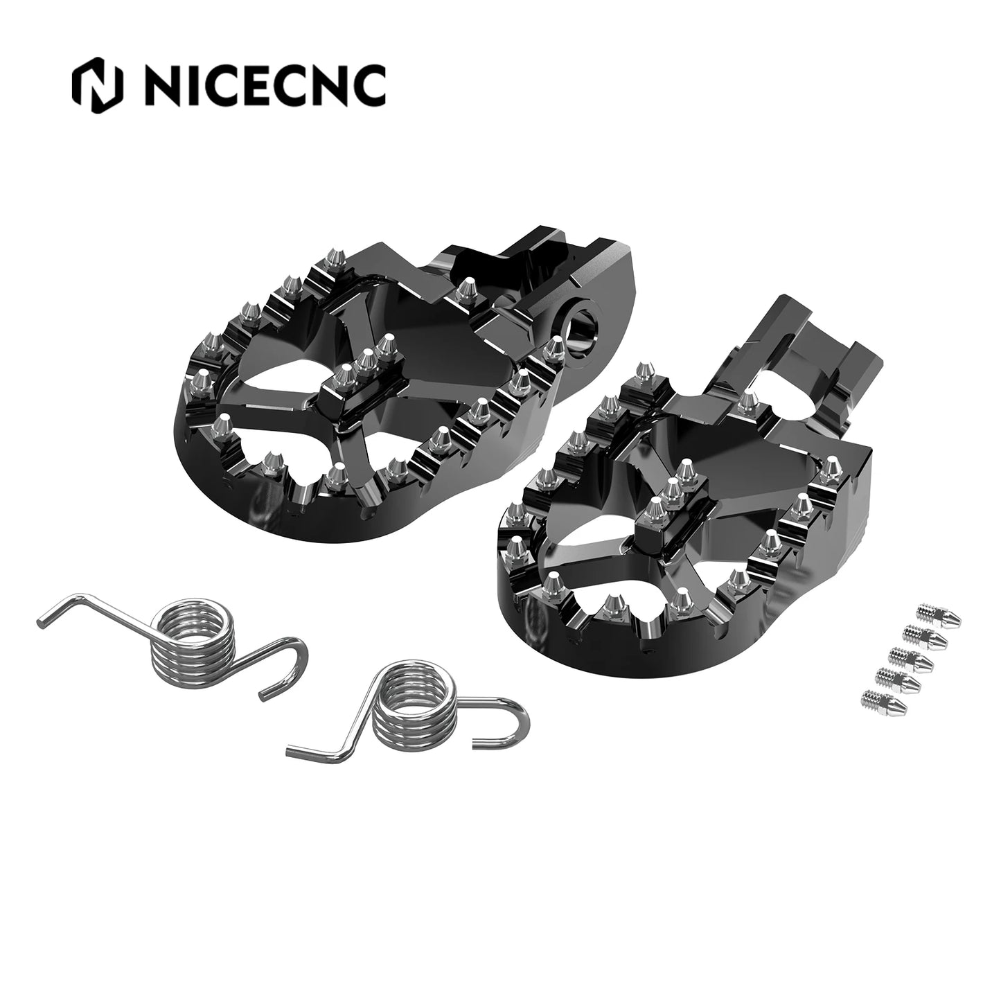 57mm Foot Pegs FootRest Footpegs Rests For KTM EXC 300 EXC-F 350 XCW 500 2017-2023 SX 125 250 SX-F 450 XC 400 500 XC-F 2017-2022 RISE DEFENSE SYSTEMS.AI PRODUCTS