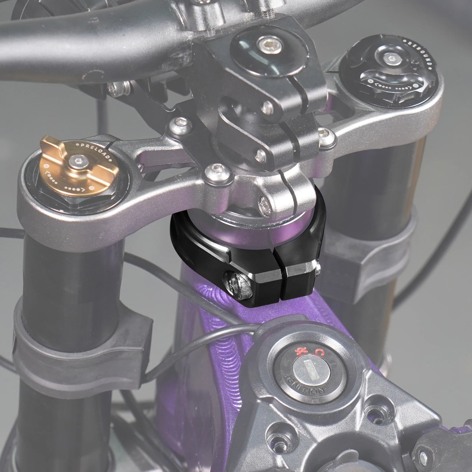NICECNC For Surron Light Bee X S L1E Segway X160 X260 Electric Dirt Bike Reinforced Head Tube Frame Brace Aluminum Frame Clamp RISE DEFENSE SYSTEMS.AI PRODUCTS