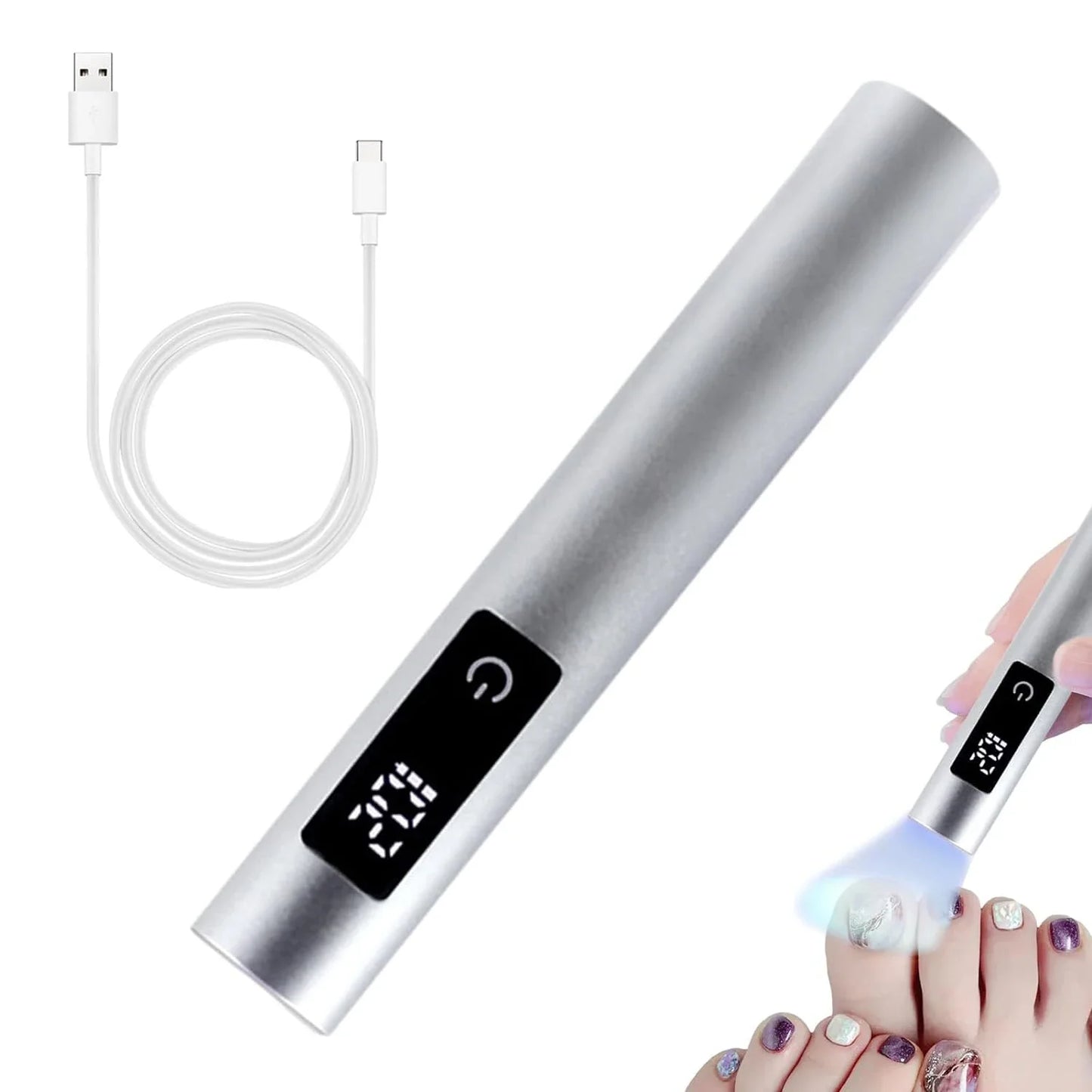 Smart LED Manicure Lamp for Gel Nails Portable Mini Nail Curing Lamp Salon Home DIY Quick Curing Manicure Tool RISE DEFENSE SYSTEMS.AI PRODUCTS