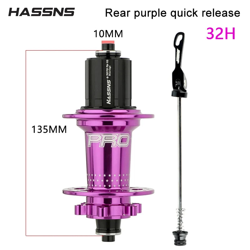 HASSNS Cube Pro 7 Cube Arc 32 36 Hole MTB Bearing Bike Rear Hub Quick Release 32H 36H Four Palin 7 8 9 10 11 12 Speed 6 Pawl Hub RISE DEFENSE SYSTEMS.AI PRODUCTS