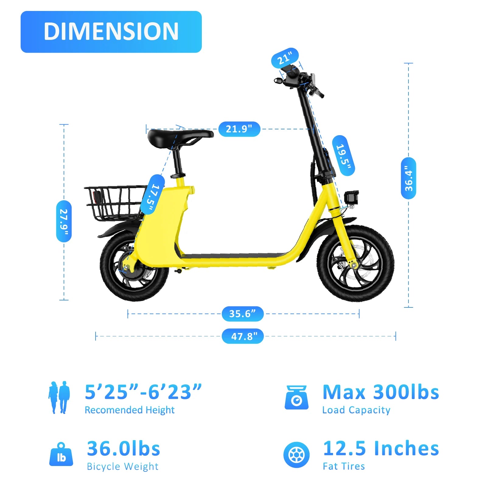 HEZZO Electric Scooter Adults W/ 36V 8Ah Battery 630W Peak Motor 15.5mph Max Speed 14 inch Folding Electric Bike Range 31 Miles RISE DEFENSE SYSTEMS.AI PRODUCTS