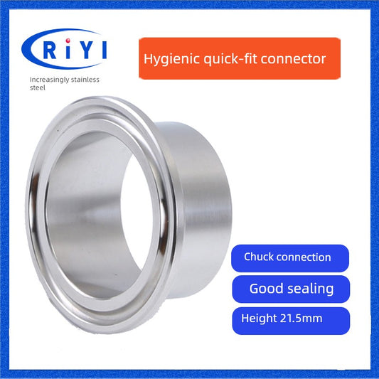 304 Stainless Steel Sanitary Quick Coupler Chuck Washer Direct Card Sleeve Quick Flange End Welding Quick Card RISE DEFENSE SYSTEMS.AI PRODUCTS