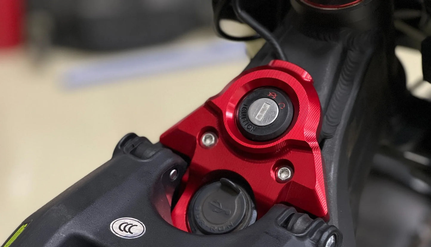 CNC Lgnition Key Switch Cover For SUR-RON Surron light bee X light bee S light bee L1E Segway X160 X260 Electric Dirt Bike 2023 RISE DEFENSE SYSTEMS.AI PRODUCTS