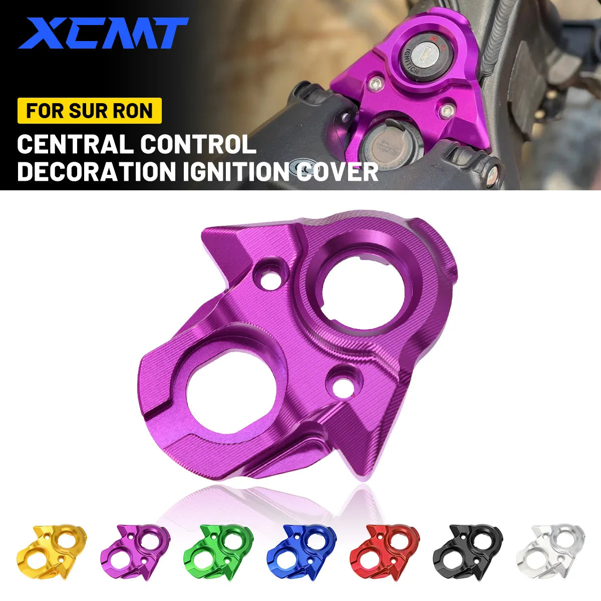 For SURRON Light Bee X Central Control Decorative Cover Scooter Dirt Bike USB CNC SUR RON Key Plate Center Console Trim Cover RISE DEFENSE SYSTEMS.AI PRODUCTS