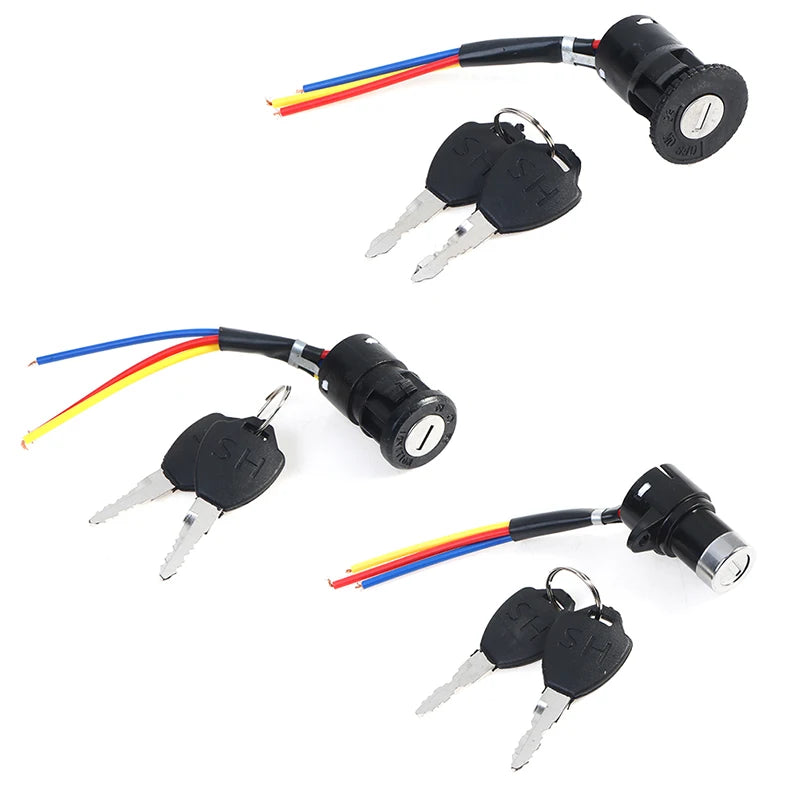 1Pc E-Bike Key Power Lock  Universal Ignition Switch Key Power Lock For Electric Bicycle Electric Scooter RISE DEFENSE SYSTEMS.AI PRODUCTS
