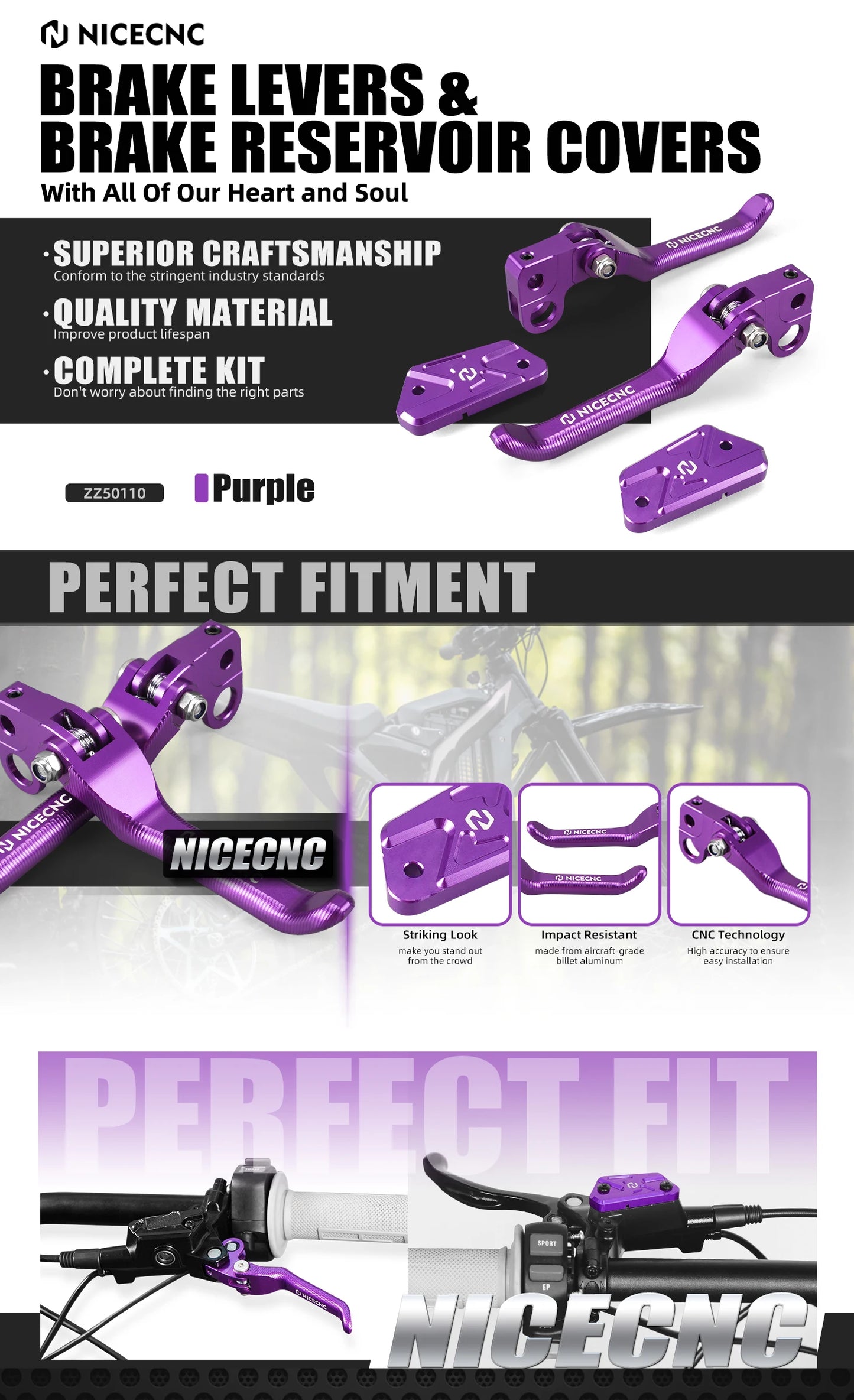 For Surron Light Bee X Front Rear Brake Levers & Brake Reservoir Covers For SUR-RON Light Bee S Light Bee L1E Segway X160 X260 RISE DEFENSE SYSTEMS.AI PRODUCTS