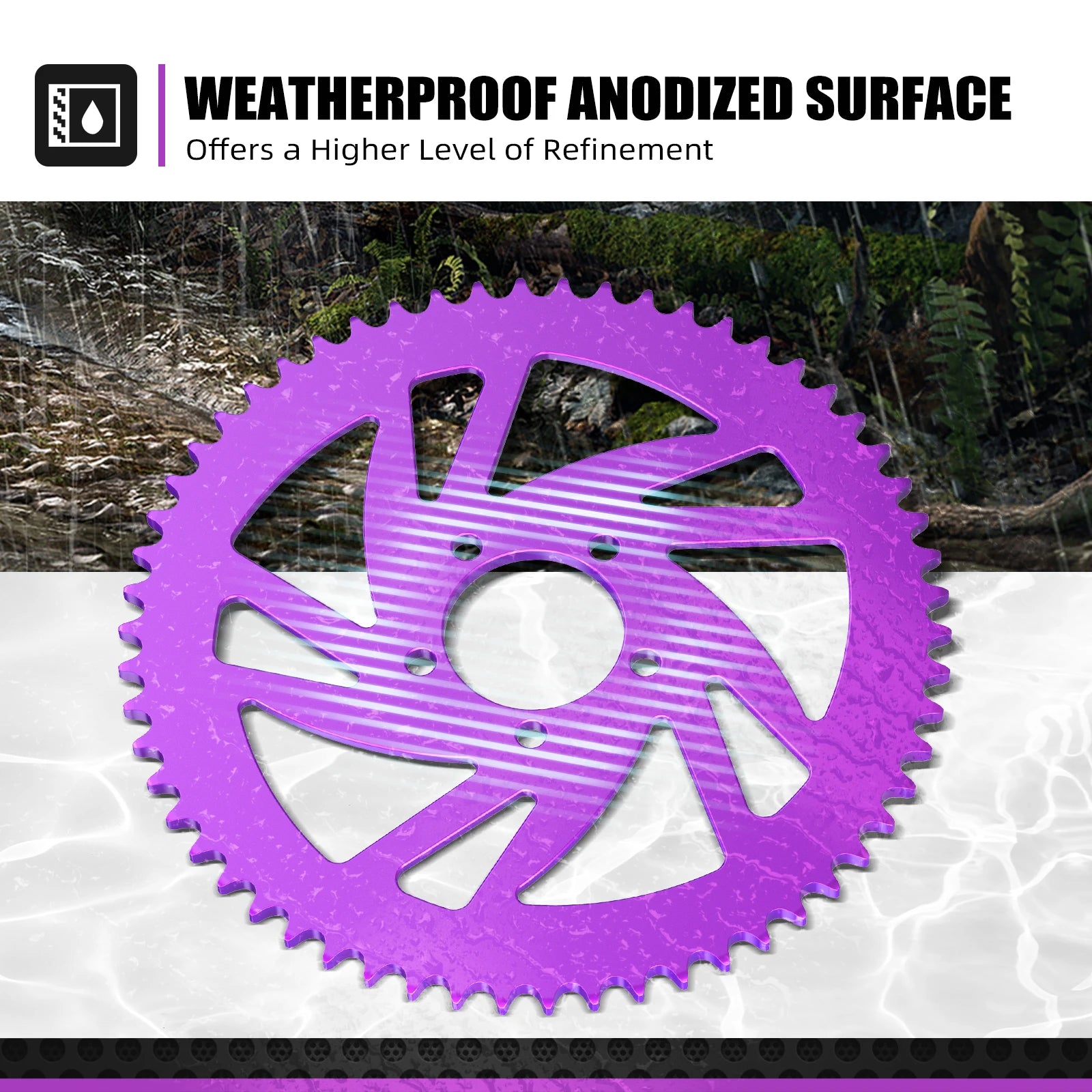 NICECNC Electric Dirt Bike 58T Rear Chain Sprockets For Surron Light Bee X S L1E Segway X160 X260 Motorcycle Enhanced Sprocket RISE DEFENSE SYSTEMS.AI PRODUCTS