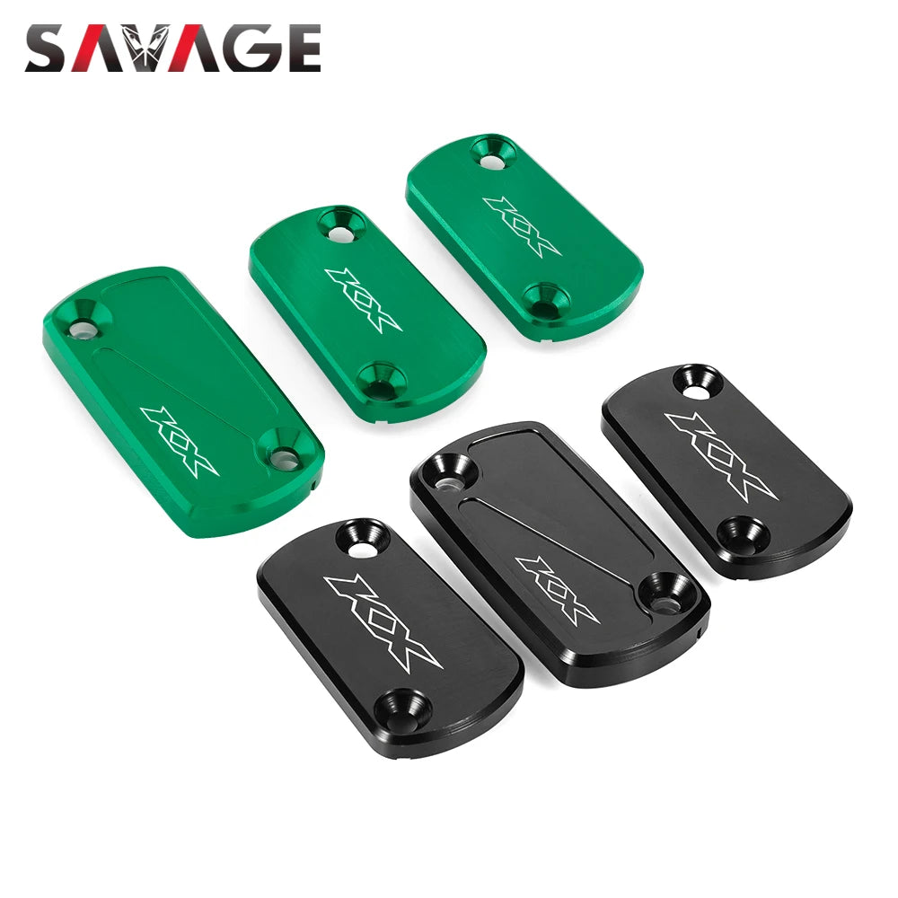 Front Brake Clutch Reservoir Covers For KAWASAKI KX450 2019-2023 KX250 2021 Motorcycle Rear Brake Fluid Cylinder Cap KX 250 450 RISE DEFENSE SYSTEMS.AI PRODUCTS