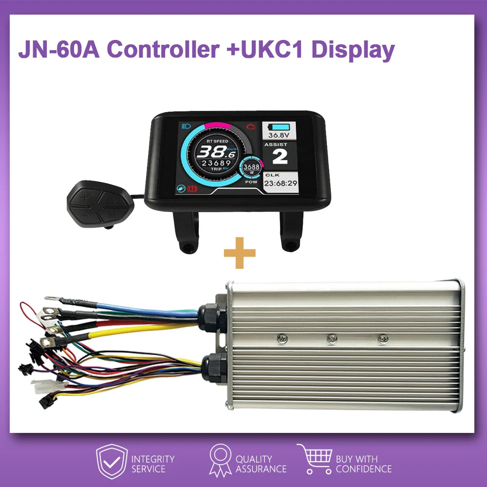 JN 60A Sinewave Controller Dual Mode Controller Sensor/Sensorless 48V-72V For 1000W 1500W 2000W 3000W Hub Motor RISE DEFENSE SYSTEMS.AI PRODUCTS