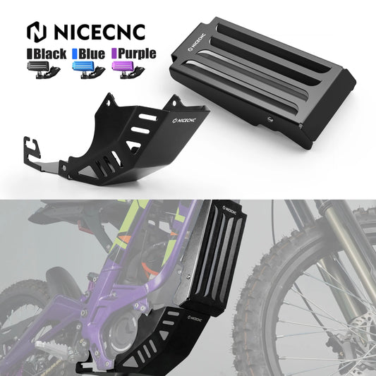 Aluminum Controller Cover & Engine Chassis Guard For SUR-RON Surron Light Bee X S L1E Segway X160 X260 Electric Dirt Bike 2024 RISE DEFENSE SYSTEMS.AI PRODUCTS