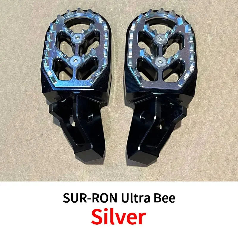 For SURRON Ultra Bee Left And Right pedal Kit  Off-road Dirtbike sur ron modified pedal Accessories SUR-RON RISE DEFENSE SYSTEMS.AI PRODUCTS