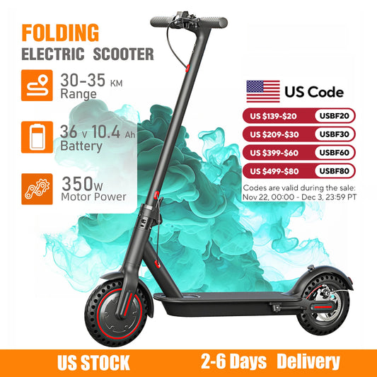 350W Foldable Electric Scooter for Adults Teens,Explosion-proof Tires,Dual Brake System Lightweight High Quality E-scooter RISE DEFENSE SYSTEMS.AI PRODUCTS