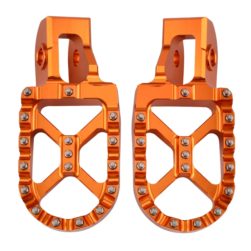 57mm Foot Pegs FootRest Footpegs Rests For KTM EXC 300 EXC-F 350 XCW 500 2017-2023 SX 125 250 SX-F 450 XC 400 500 XC-F 2017-2022 RISE DEFENSE SYSTEMS.AI PRODUCTS