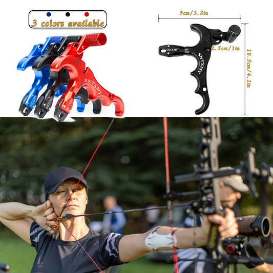 Compound Bow Release, Aluminum Alloy Golden 360° Rotating Arrow Release, Compound Bow Trigger Thumb Release RISE DEFENSE SYSTEMS.AI PRODUCTS