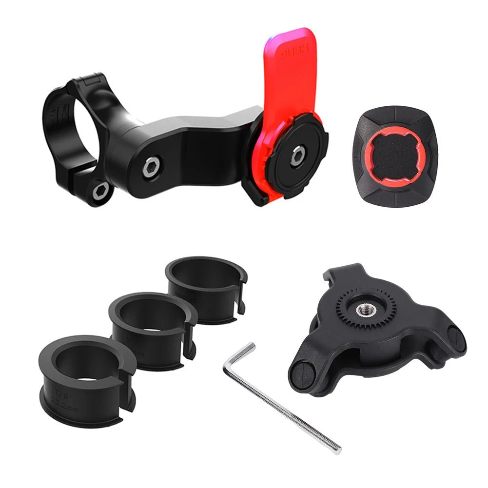 Bicycle Quadlock Moto Support Bike Phone Holder Bicycle Phone Stand Ram Mount MTB Bicycle Scooter Security Cell Phone Accessory - RISE DEFENSE SYSTEMS.AI PRODUCTS