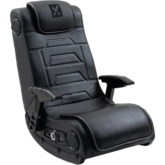 Chair with Built - in Audio, Foldable, Vegan Leather, for Gamers, Bedroom, or Game Room - RISE DEFENSE SYSTEMS.AI PRODUCTS