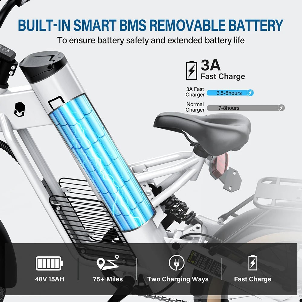 Coswheel M20 Electric Bike Electrical bicycle for adult 1000W Ebike 20 Inch Tire 48V 20AH Battery Outdoor Road Snow Bike Cargo - RISE DEFENSE SYSTEMS.AI PRODUCTS