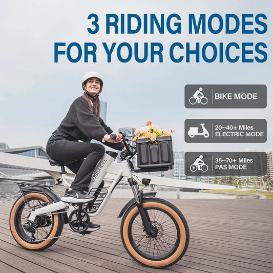 Coswheel M20 Electric Bike Electrical bicycle for adult 1000W Ebike 20 Inch Tire 48V 20AH Battery Outdoor Road Snow Bike Cargo - RISE DEFENSE SYSTEMS.AI PRODUCTS