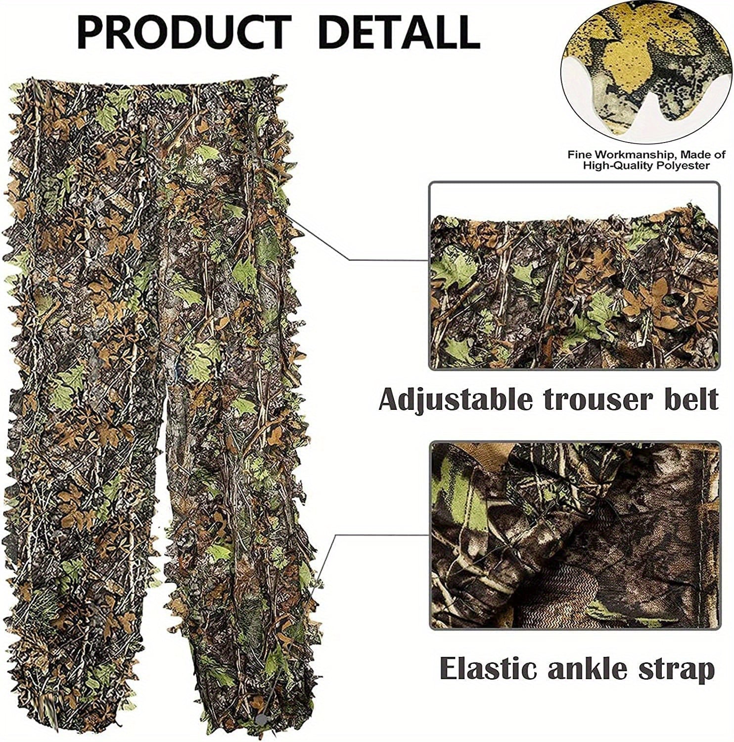 Lightweight 3D Leafy Camo Suit For Hunting, Shooting, Airsoft, And Wildlife Photography - Perfect Camouflage Gear For Turkey Hunting And More RISE DEFENSE SYSTEMS.AI PRODUCTS