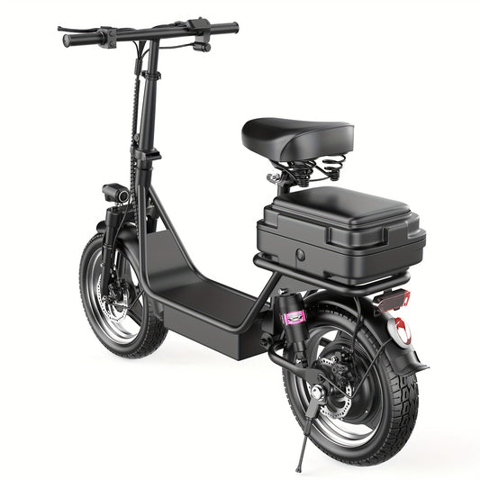 High-Speed Electric Scooter for Adults - 500W 650W Peak Motor, 20mph Top Speed, 30Miles Long Range, Comfortable Seat, Dual Disc Brakes, Perfect for Commuters and Travelers RISE DEFENSE SYSTEMS.AI PRODUCTS