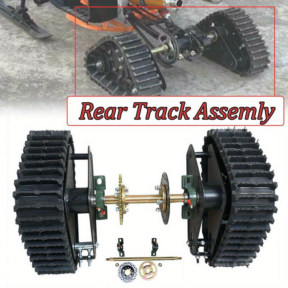 For Go Kart Buggy ATV Snow Sand Snowmobile Gasoline Motor Rear Axle Track Kit RISE DEFENSE SYSTEMS.AI PRODUCTS