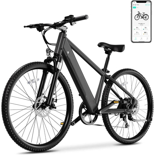 Electric Bike for Adults,7 - Speed,Commuter Electric Bike with 360Wh Removable Battery,LCD Display,Suspension Fork - RISE DEFENSE SYSTEMS.AI PRODUCTS